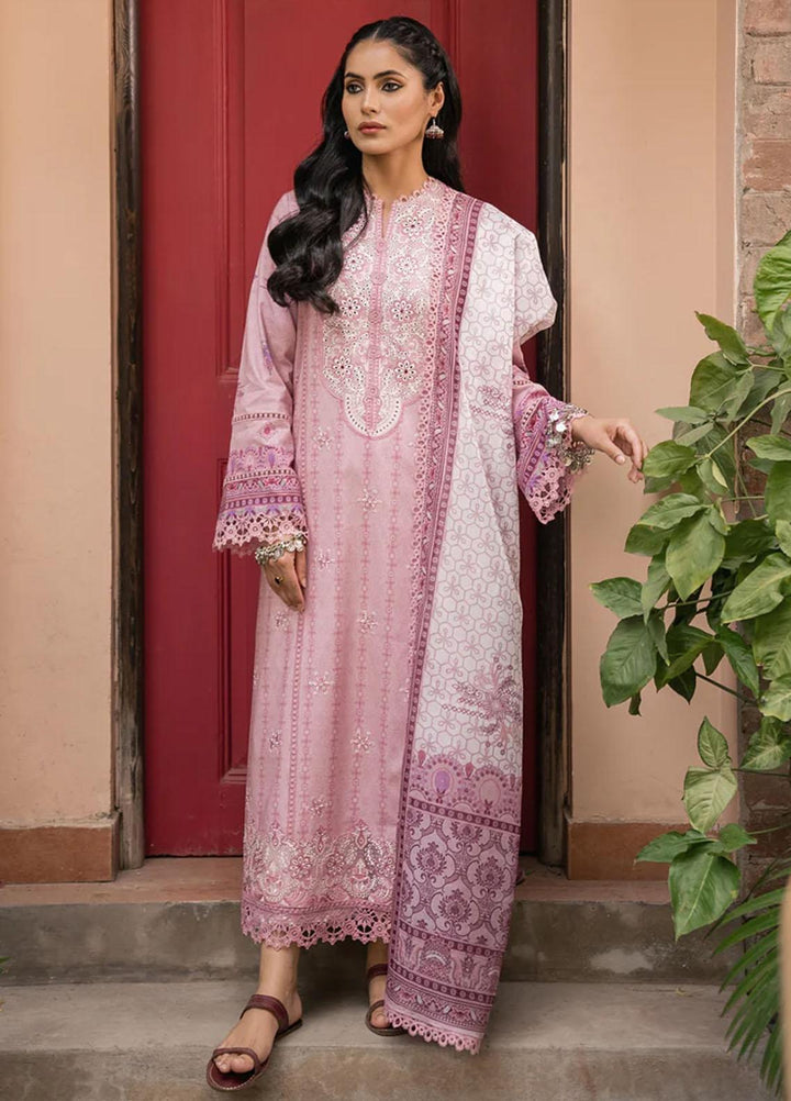 Shezlin By Aabyaan Embroidered Chikankari Suits Unstitched 3 Piece ABY23S AC-03 Neeshay - Summer Collection
