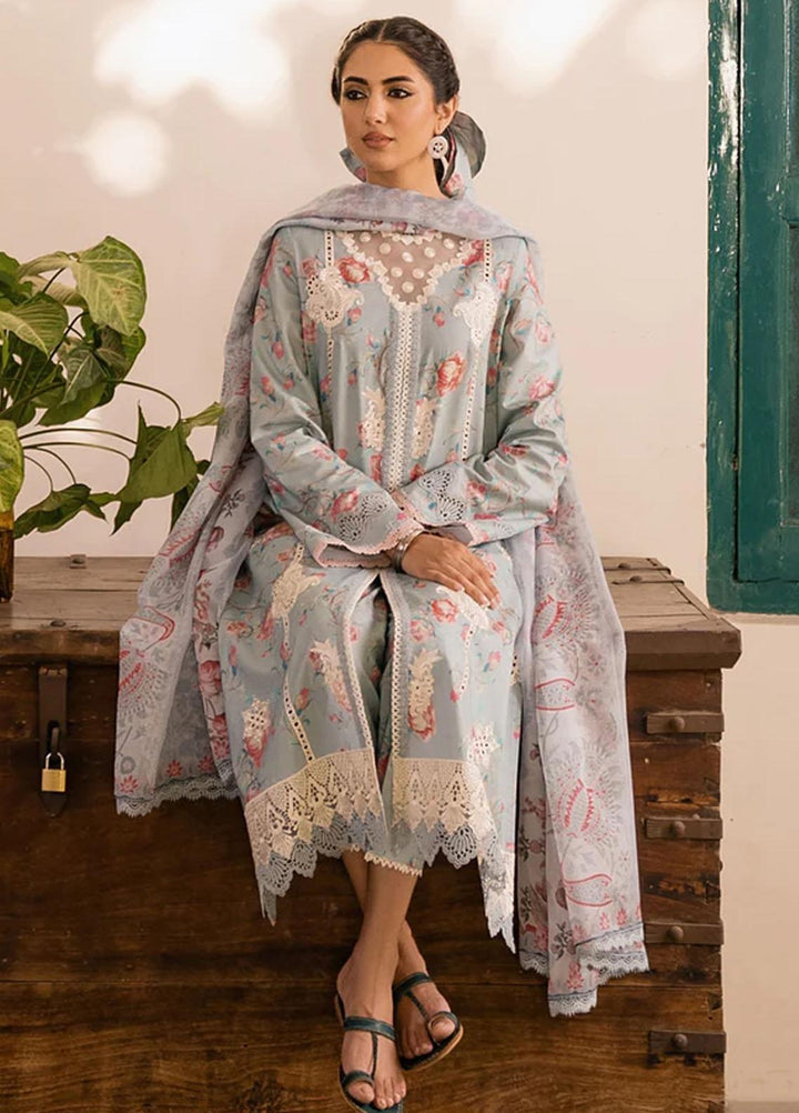 Shezlin By Aabyaan Embroidered Chikankari Suits Unstitched 3 Piece ABY23S AC-04 Esme - Summer Collection