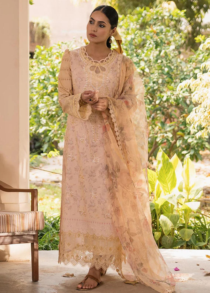 Shezlin By Aabyaan Embroidered Chikankari Suits Unstitched 3 Piece ABY23S AC-05 Alara - Summer Collection