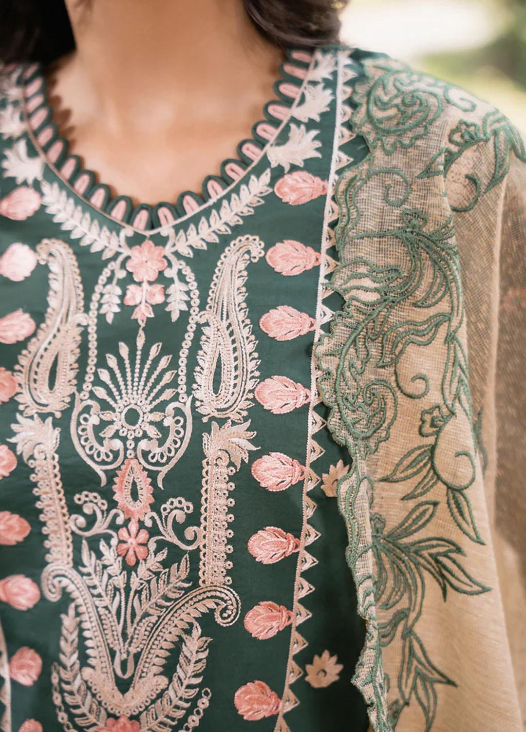 Shezlin By Aabyaan Embroidered Chikankari Suits Unstitched 3 Piece ABY23S AC-06 Amani - Summer Collection