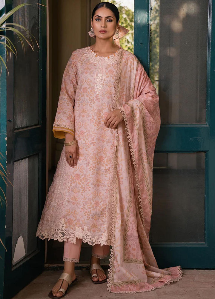 Shezlin By Aabyaan Embroidered Chikankari Suits Unstitched 3 Piece ABY23S AC-07 Elanah - Summer Collection