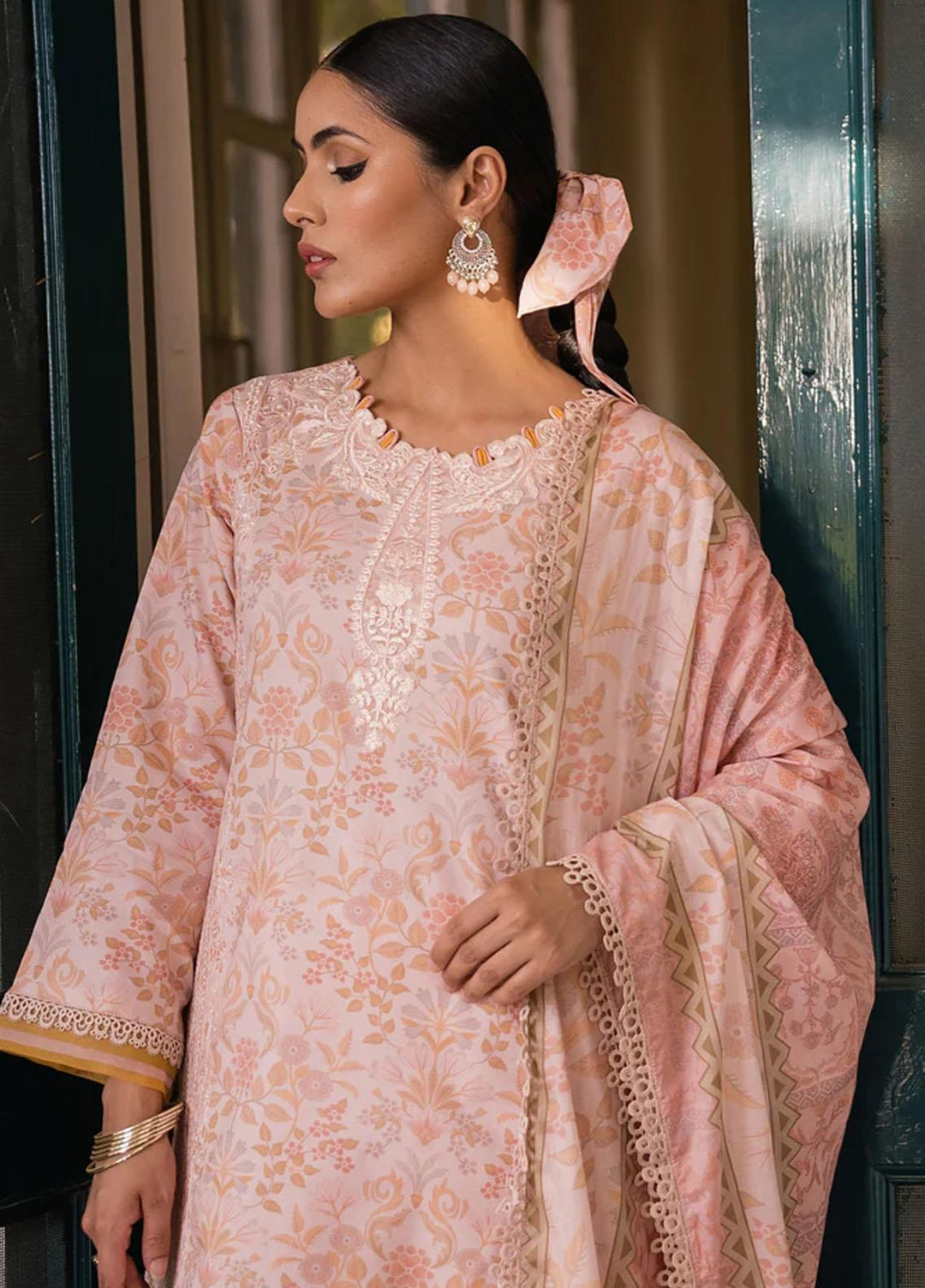 Shezlin By Aabyaan Embroidered Chikankari Suits Unstitched 3 Piece ABY23S AC-07 Elanah - Summer Collection