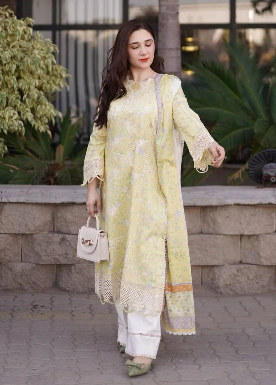 Shezlin by Aabyaan Embroidered Chikankari Suits Unstitched 3 Piece ABY24S AR-03 Soha - Summer Collection