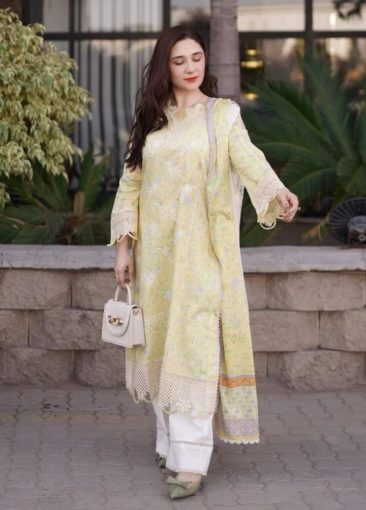 Shezlin by Aabyaan Embroidered Chikankari Suits Unstitched 3 Piece ABY24S AR-03 Soha - Summer Collection