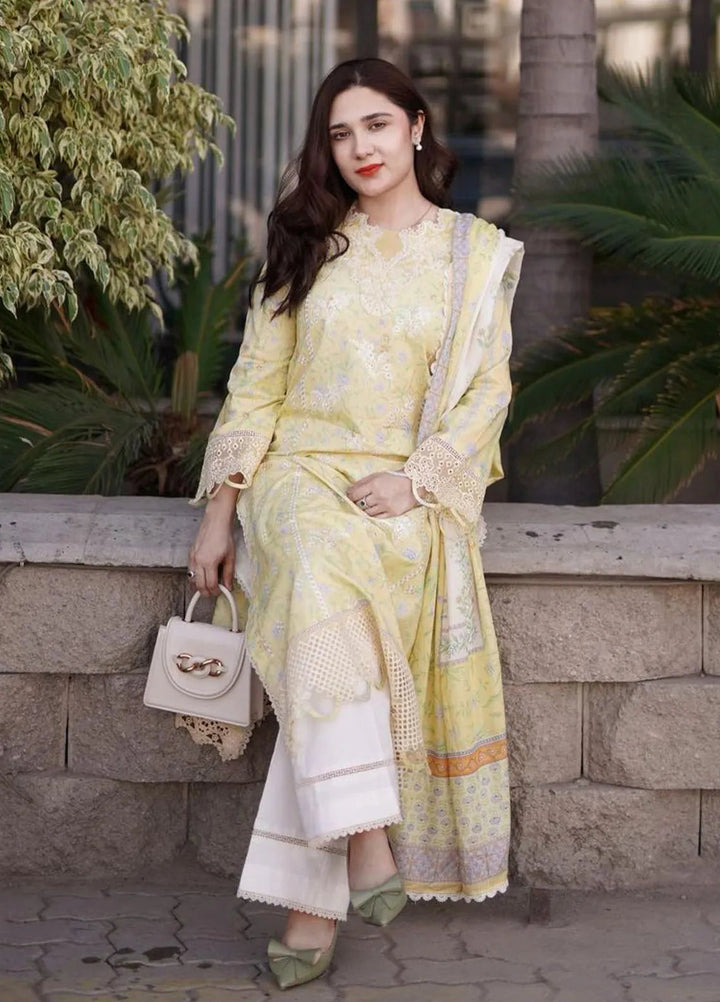 Shezlin by Aabyaan Embroidered Chikankari Suits Unstitched 3 Piece ABY24S AR-03 Soha - Summer Collection