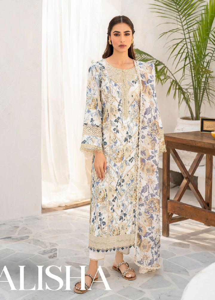 Shezlin by Aabyaan Embroidered Chikankari Suits Unstitched 3 Piece ABY24S AR-01 Alisha - Summer Collection