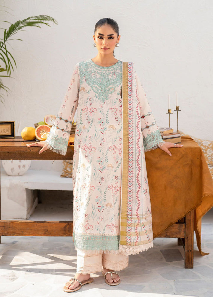 Shezlin by Aabyaan Embroidered Chikankari Suits Unstitched 3 Piece ABY24S AR-02 Deena - Summer Collection