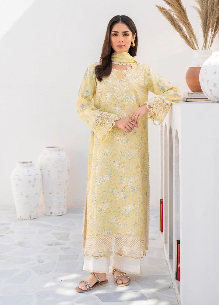 Shezlin by Aabyaan Embroidered Chikankari Suits Unstitched 3 Piece ABY24S AR-03 Soha - Summer Collection