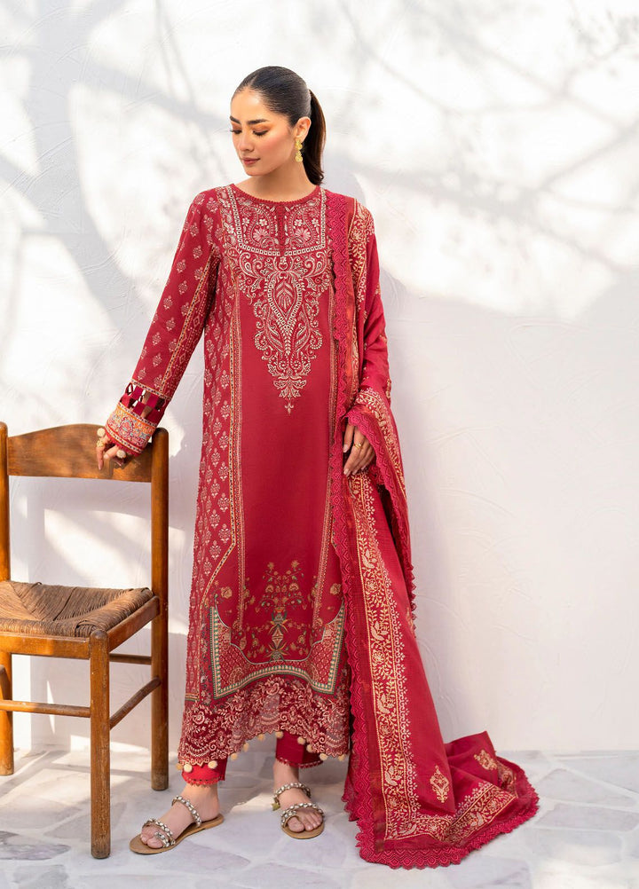 Shezlin by Aabyaan Embroidered Chikankari Suits Unstitched 3 Piece ABY24S AR-04 Izzah - Summer Collection