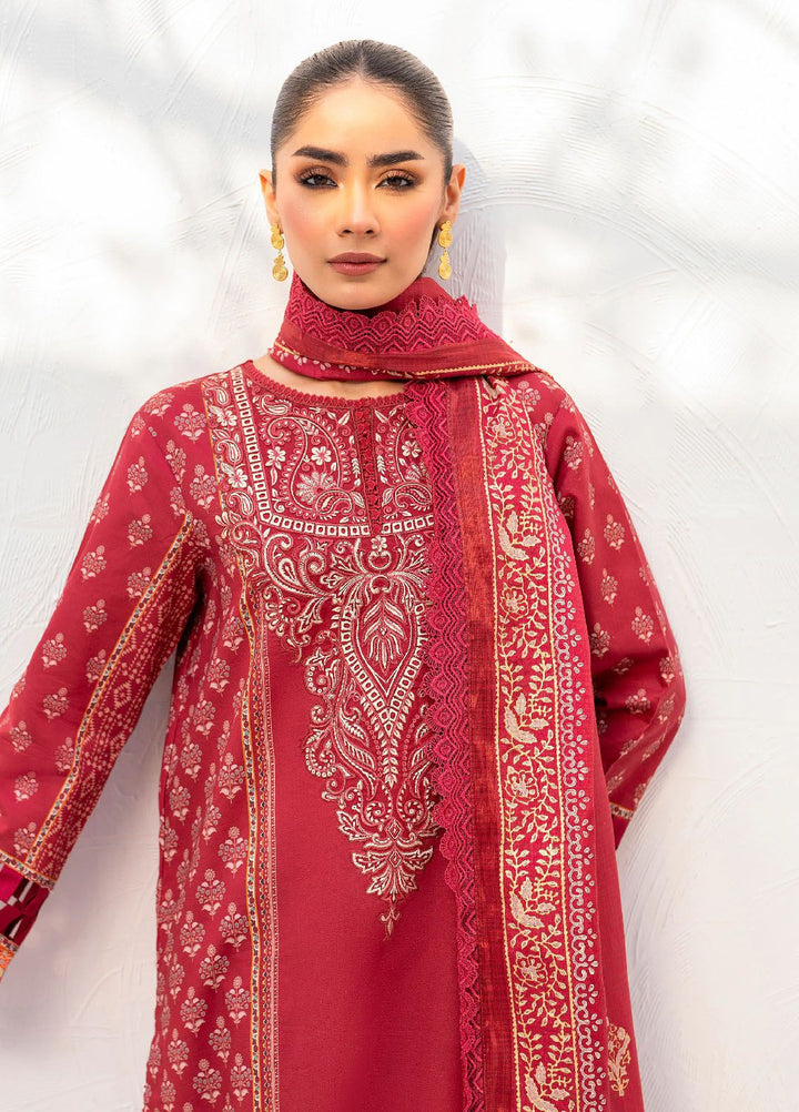 Shezlin by Aabyaan Embroidered Chikankari Suits Unstitched 3 Piece ABY24S AR-04 Izzah - Summer Collection