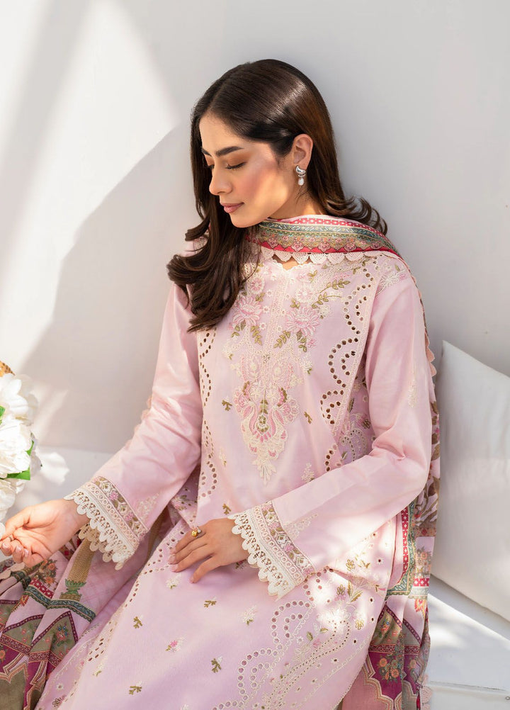 Shezlin by Aabyaan Embroidered Chikankari Suits Unstitched 3 Piece ABY24S AR-07 Elaf - Summer Collection