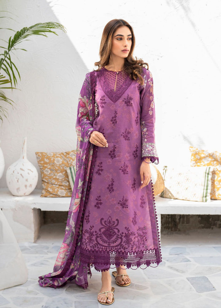 Shezlin by Aabyaan Embroidered Chikankari Suits Unstitched 3 Piece ABY24S AR-09 Azka - Summer Collection