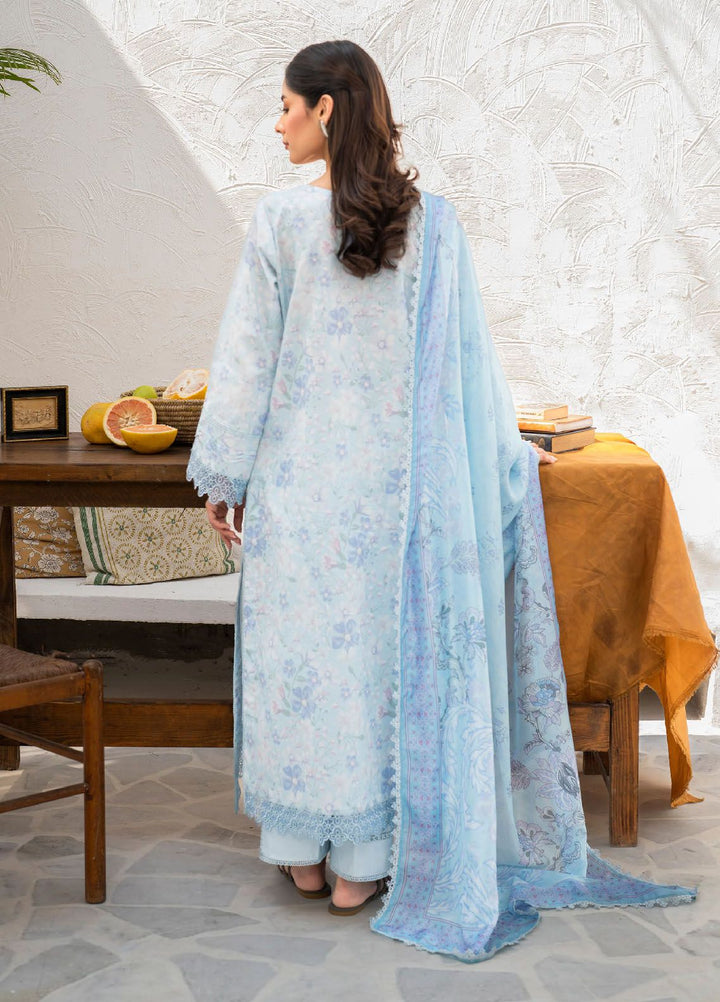 Shezlin by Aabyaan Embroidered Chikankari Suits Unstitched 3 Piece ABY24S AR-10 Mushk - Summer Collection