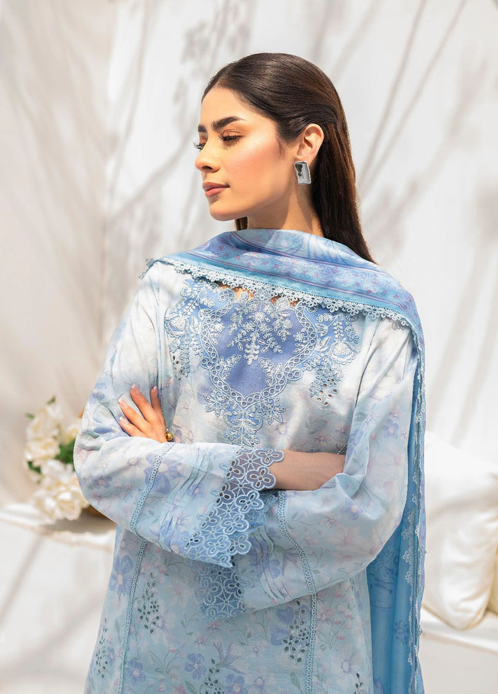 Shezlin by Aabyaan Embroidered Chikankari Suits Unstitched 3 Piece ABY24S AR-10 Mushk - Summer Collection