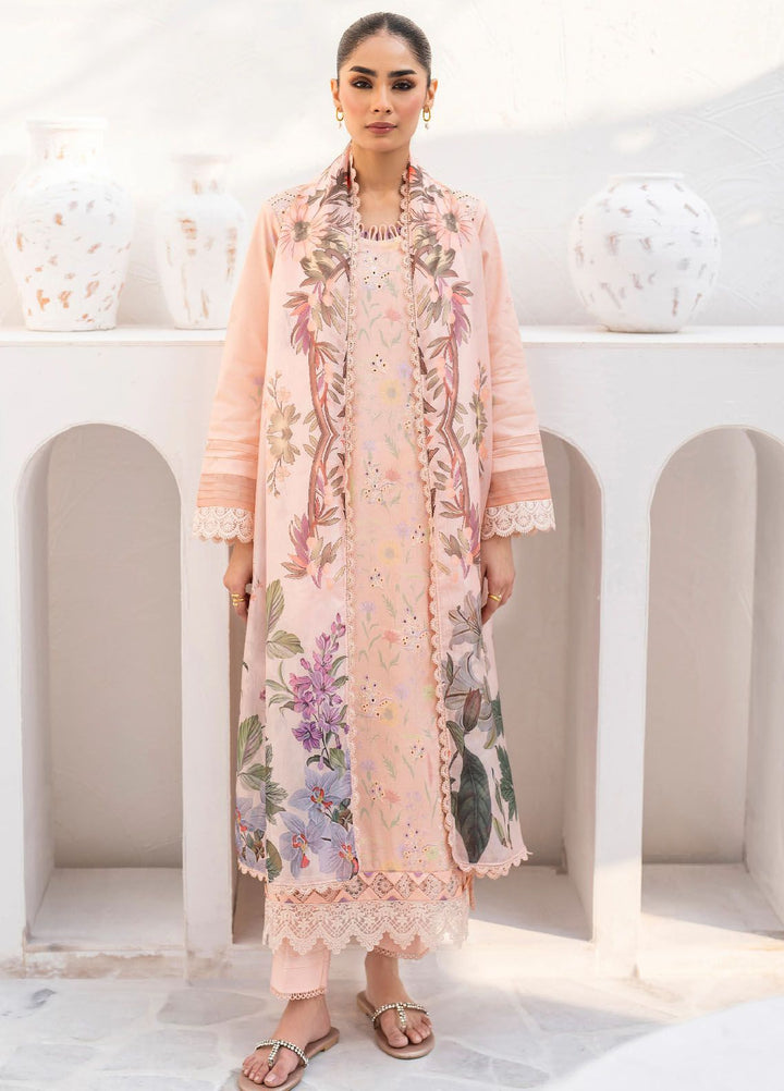 Shezlin by Aabyaan Embroidered Chikankari Suits Unstitched 3 Piece ABY24S AR-12 Wanya - Summer Collection