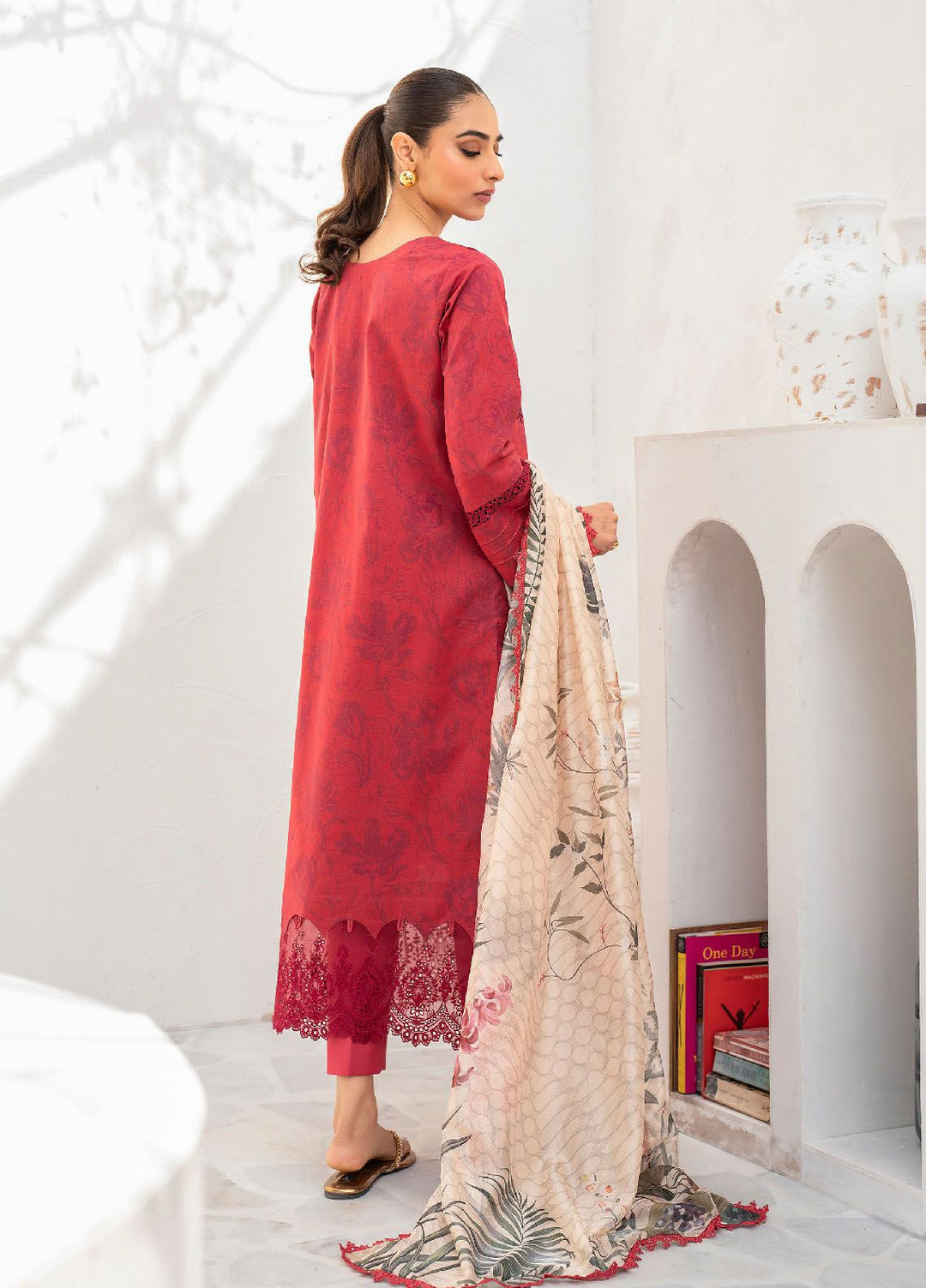 Shezlin by Aabyaan Embroidered Chikankari Suits Unstitched 3 Piece ABY24S AR-13 Jiya - Summer Collection