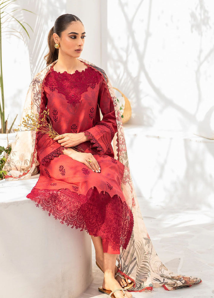 Shezlin by Aabyaan Embroidered Chikankari Suits Unstitched 3 Piece ABY24S AR-13 Jiya - Summer Collection