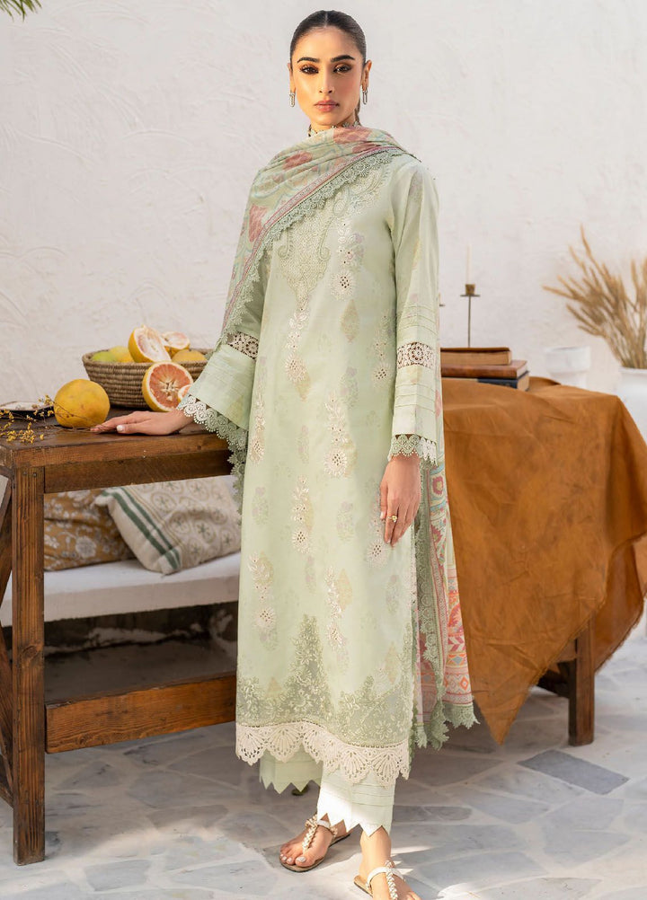 Shezlin by Aabyaan Embroidered Chikankari Suits Unstitched 3 Piece ABY24S AR-16 Meha - Summer Collection
