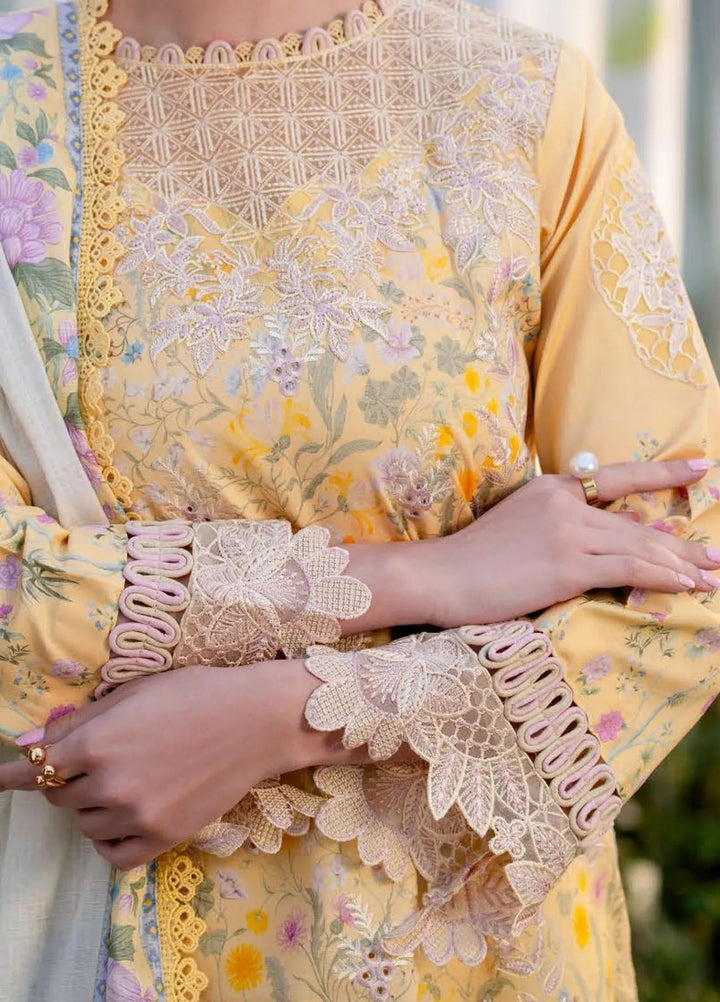 Shezlin by Aabyaan Embroidered Lawn Suits Unstitched 3 Piece ABY25SCR AR-02 Nisa - Ramadan Collection