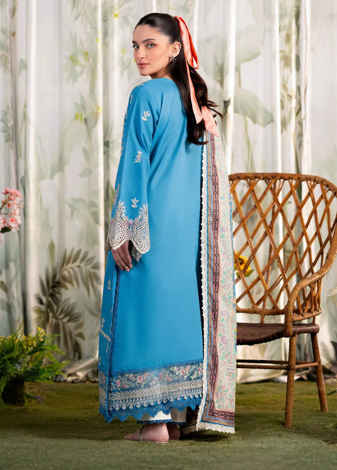 Shezlin by Aabyaan Embroidered Lawn Suits Unstitched 3 Piece ABY25SCR AR-03 Alara - Ramadan Collection