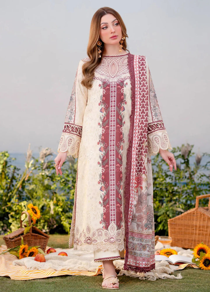 Shezlin by Aabyaan Embroidered Lawn Suits Unstitched 3 Piece ABY25SCR AR-06 Asena - Ramadan Collection