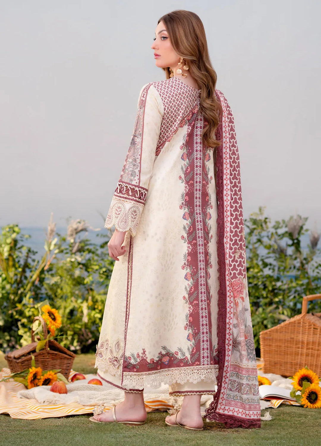 Shezlin by Aabyaan Embroidered Lawn Suits Unstitched 3 Piece ABY25SCR AR-06 Asena - Ramadan Collection