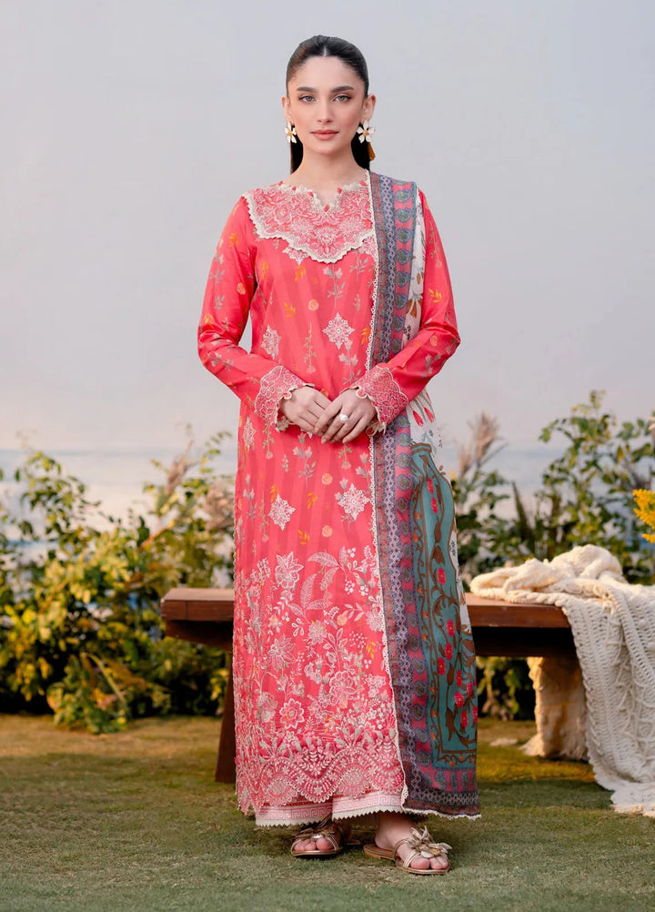 Shezlin by Aabyaan Embroidered Lawn Suits Unstitched 3 Piece ABY25SCR AR-07 Miran - Ramadan Collection