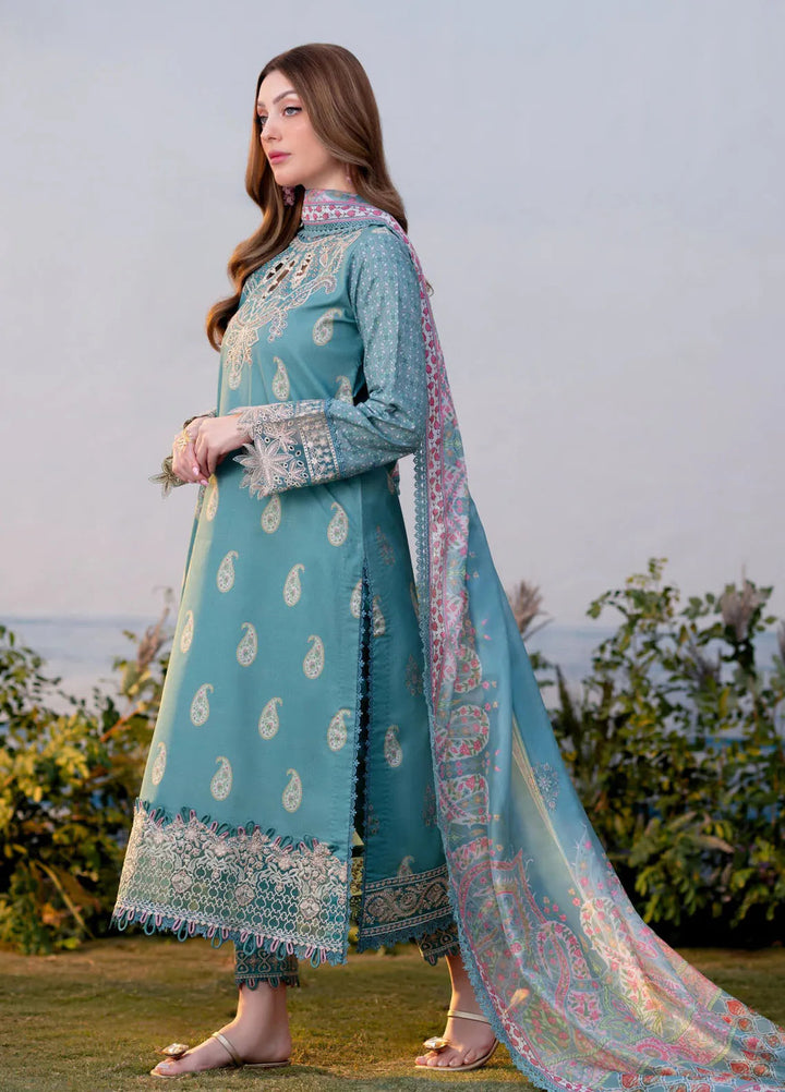 Shezlin by Aabyaan Embroidered Lawn Suits Unstitched 3 Piece ABY25SCR AR-08 Sibel - Ramadan Collection