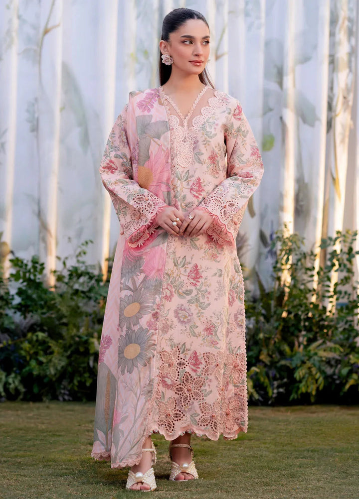Shezlin by Aabyaan Embroidered Lawn Suits Unstitched 3 Piece ABY25SCR AR-09 Ceren - Ramadan Collection