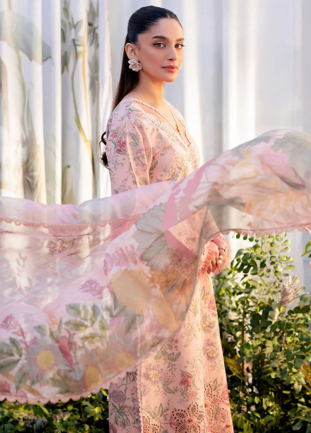 Shezlin by Aabyaan Embroidered Lawn Suits Unstitched 3 Piece ABY25SCR AR-09 Ceren - Ramadan Collection