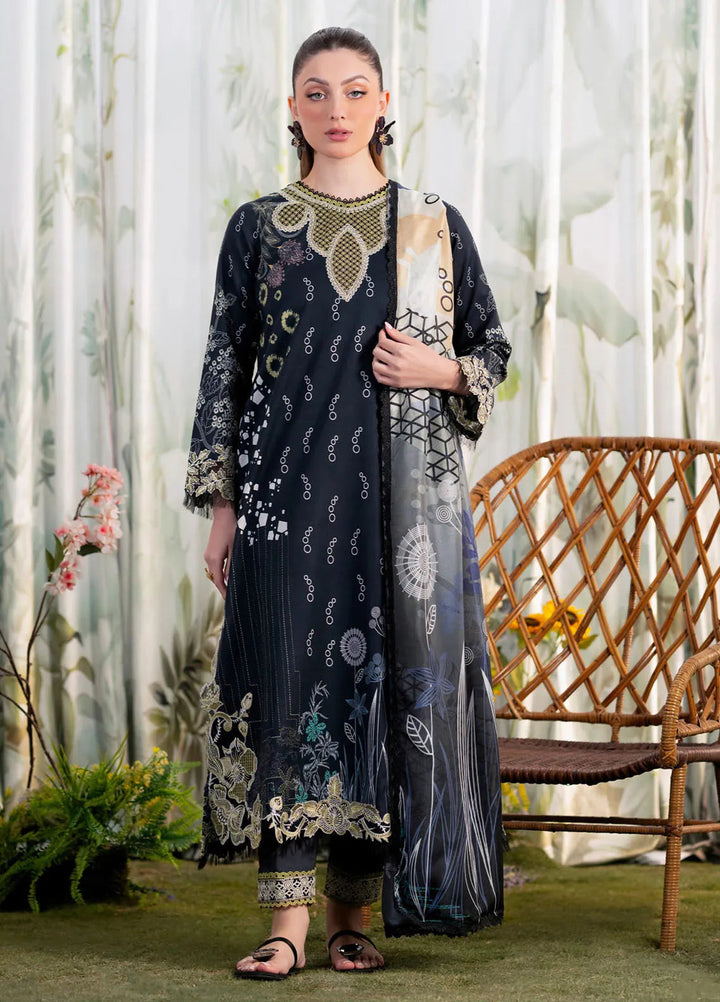 Shezlin by Aabyaan Embroidered Lawn Suits Unstitched 3 Piece ABY25SCR AR-10 Nazan - Ramadan Collection
