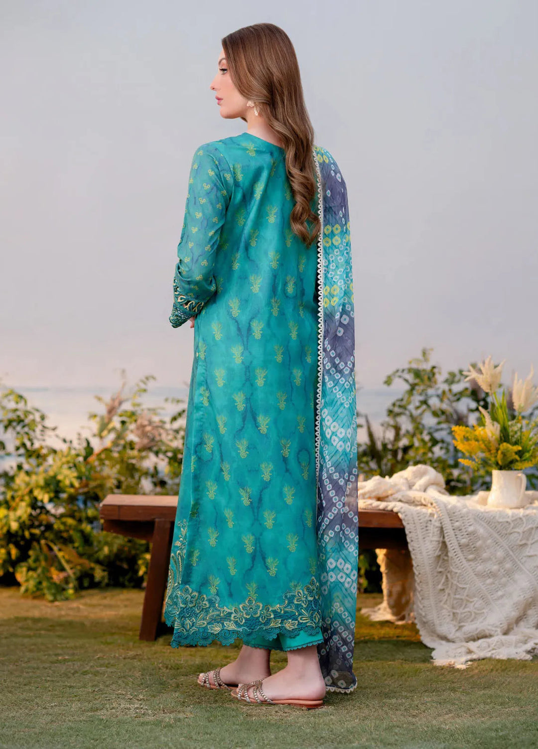 Shezlin by Aabyaan Embroidered Lawn Suits Unstitched 3 Piece ABY25SCR AR-11 Eslem - Ramadan Collection