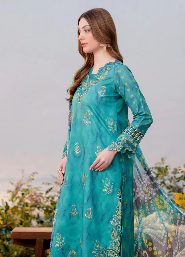 Shezlin by Aabyaan Embroidered Lawn Suits Unstitched 3 Piece ABY25SCR AR-11 Eslem - Ramadan Collection