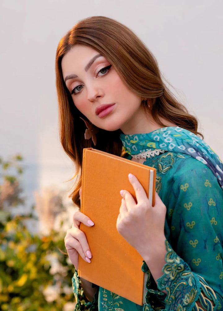 Shezlin by Aabyaan Embroidered Lawn Suits Unstitched 3 Piece ABY25SCR AR-11 Eslem - Ramadan Collection