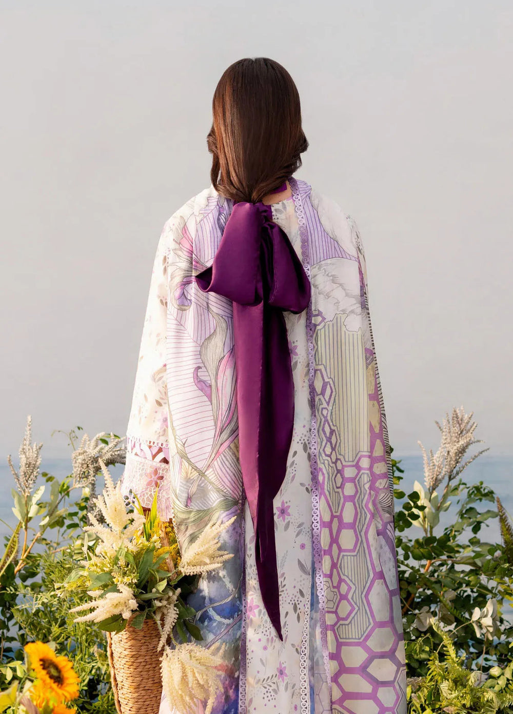 Shezlin by Aabyaan Embroidered Lawn Suits Unstitched 3 Piece ABY25SCR AR-13 Nergis - Ramadan Collection