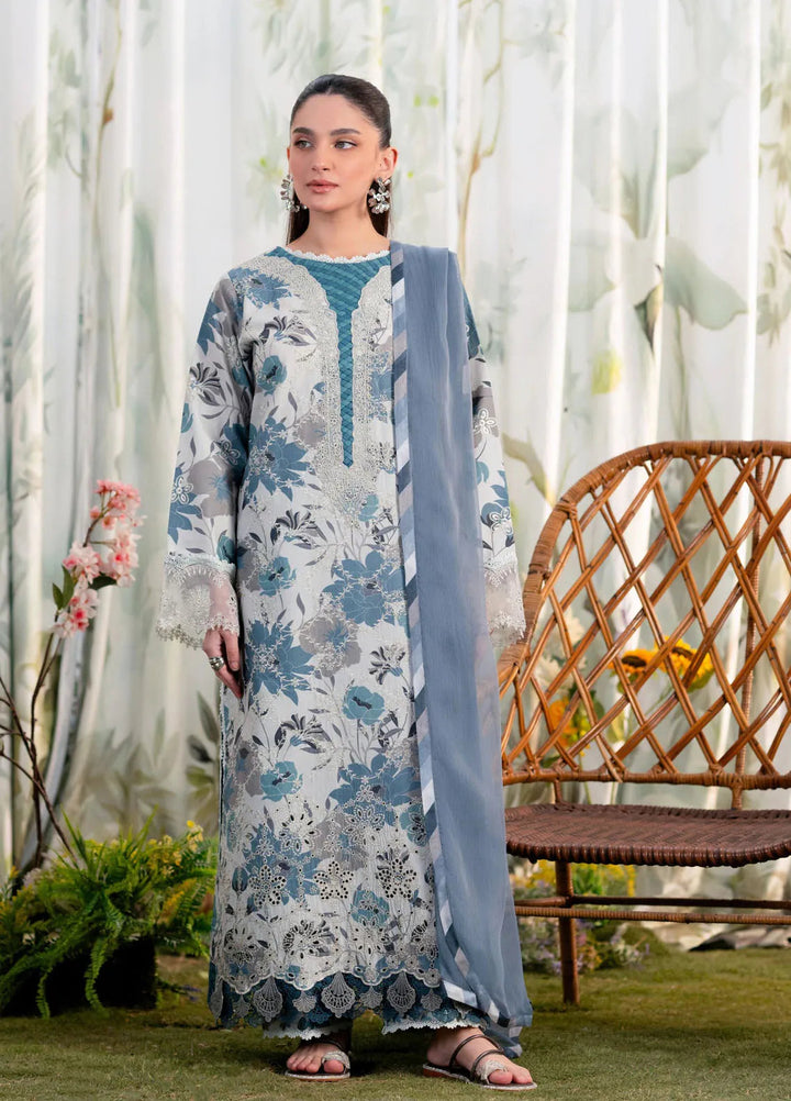 Shezlin by Aabyaan Embroidered Lawn Suits Unstitched 3 Piece ABY25SCR AR-14 Arzu - Ramadan Collection