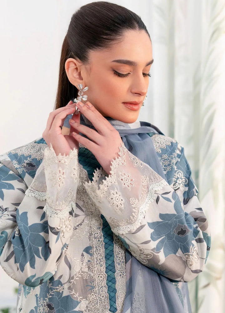 Shezlin by Aabyaan Embroidered Lawn Suits Unstitched 3 Piece ABY25SCR AR-14 Arzu - Ramadan Collection