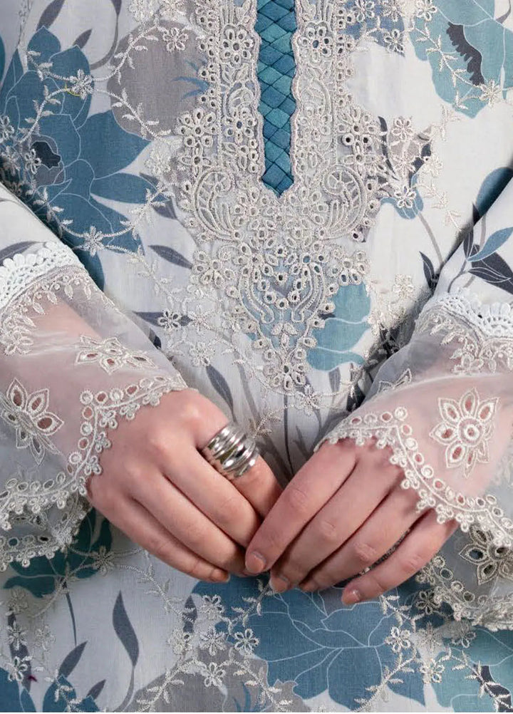 Shezlin by Aabyaan Embroidered Lawn Suits Unstitched 3 Piece ABY25SCR AR-14 Arzu - Ramadan Collection