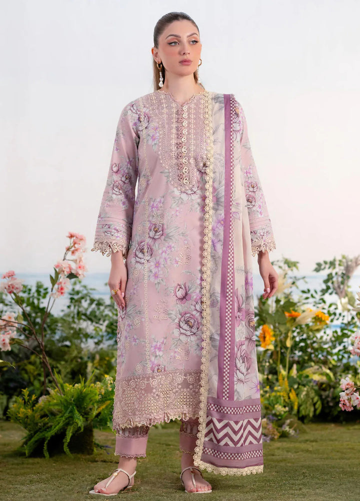 Shezlin by Aabyaan Embroidered Lawn Suits Unstitched 3 Piece ABY25SCR AR-15 Seher - Ramadan Collection