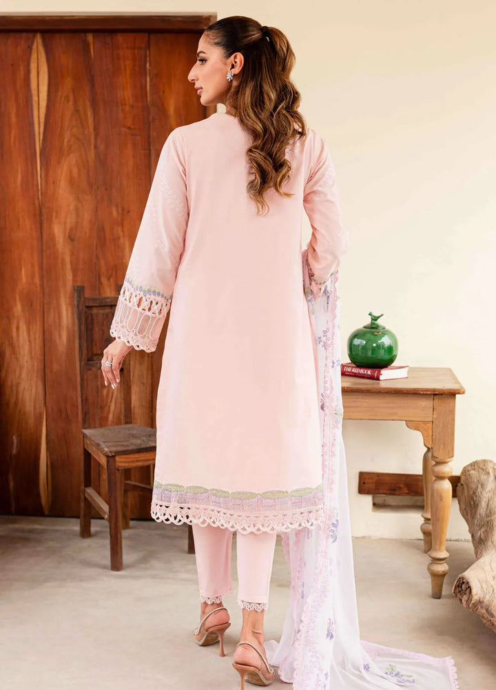 Shiree By Sable Vogue Embroidered Lawn Suit Unstitched 3 Piece SV24S D-02 Rose Garden - Summer Collection