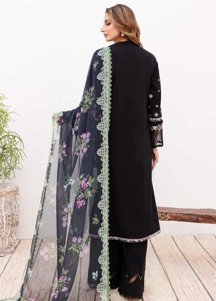 Shiree By Sable Vogue Embroidered Lawn Suit Unstitched 3 Piece SV24S D-04 Aster - Summer Collection