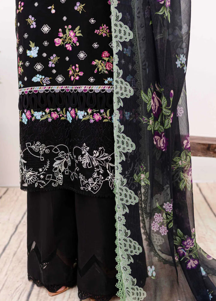 Shiree By Sable Vogue Embroidered Lawn Suit Unstitched 3 Piece SV24S D-04 Aster - Summer Collection