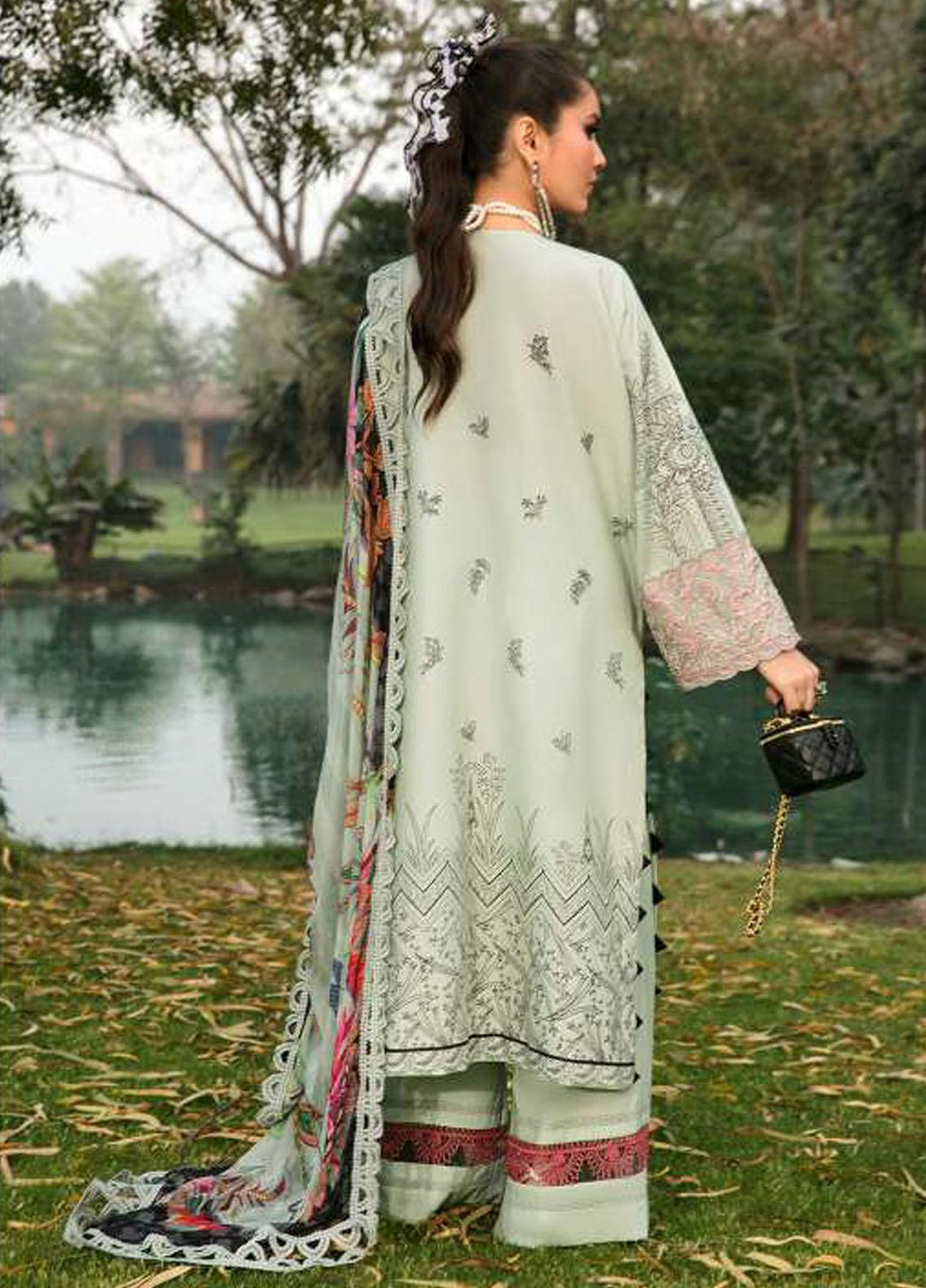 Shiza Hassan Embroidered Lawn Suits Unstitched 3 Piece SH22LEL SASHI - Festive Luxury Collection