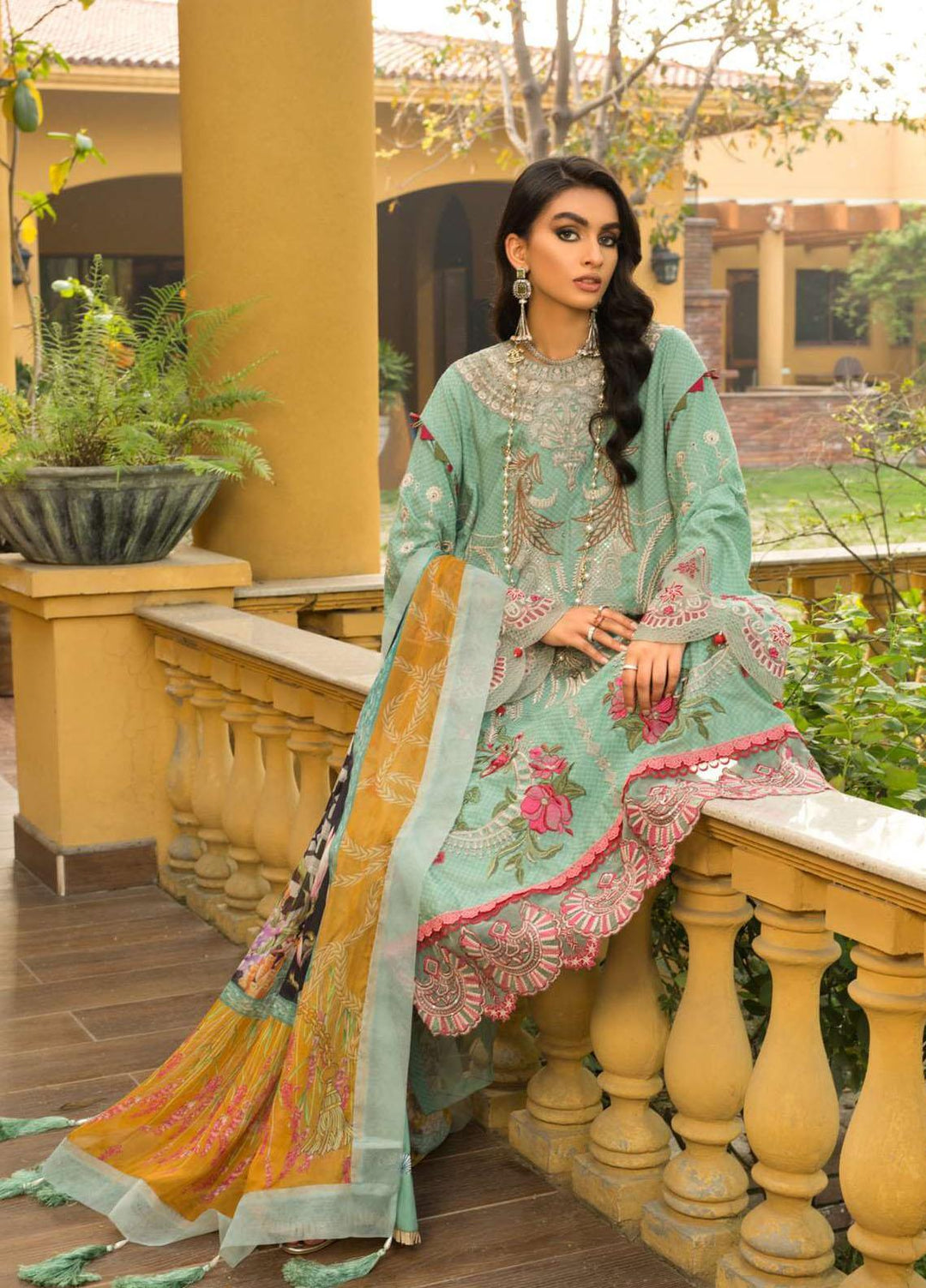 Shiza Hassan Embroidered Lawn Suits Unstitched 3 Piece SH22LEL SKYE - Festive Luxury Collection