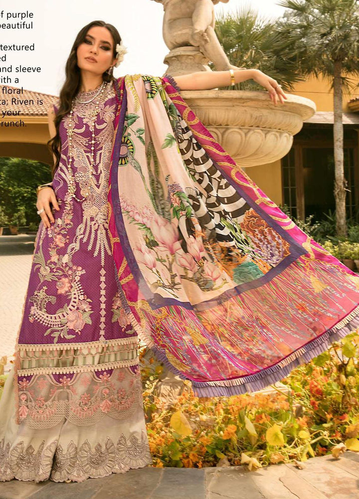 Shiza Hassan Embroidered Lawn Suits Unstitched 3 Piece SH22LEL RIVEN - Festive Luxury Collection