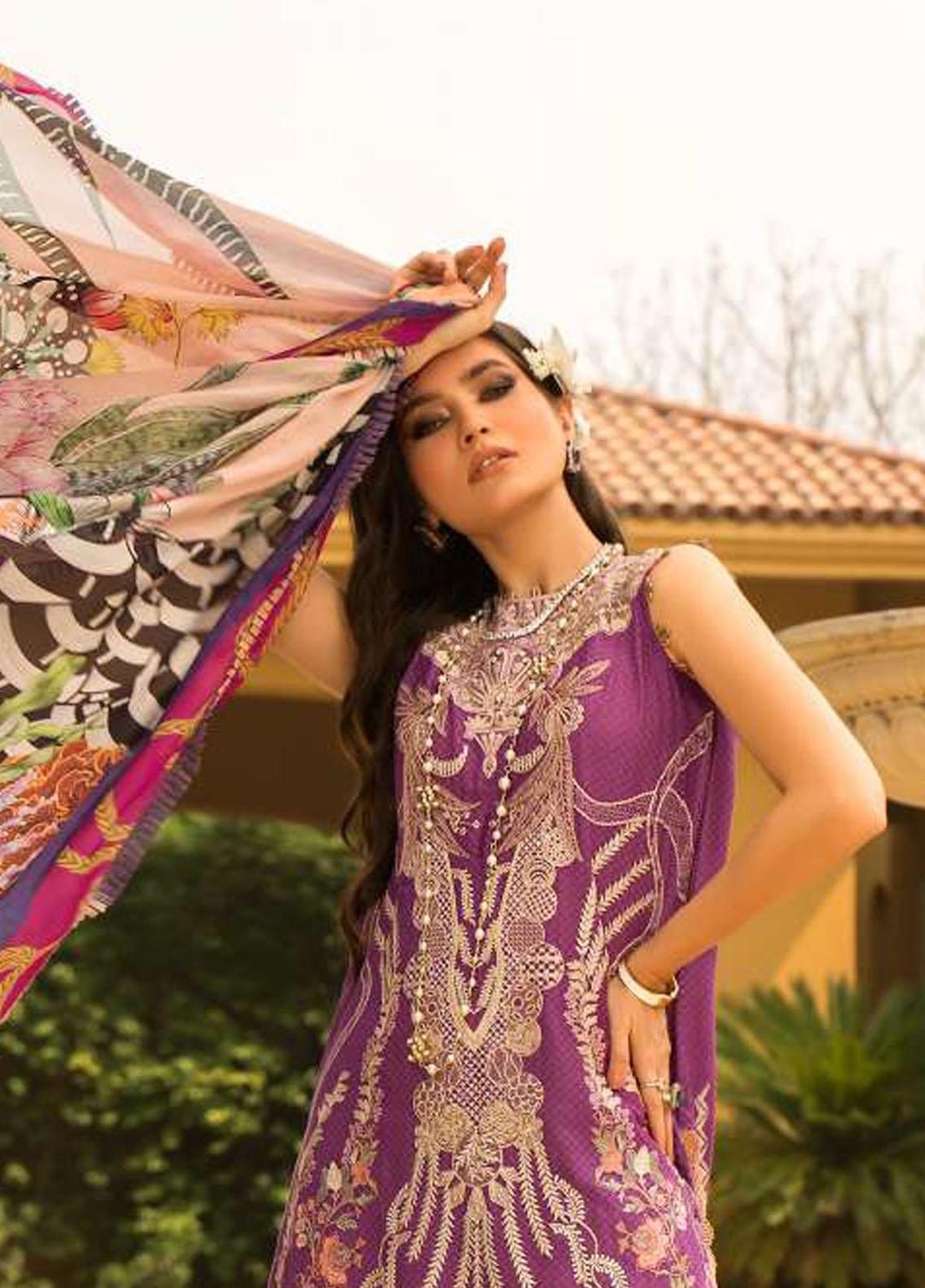 Shiza Hassan Embroidered Lawn Suits Unstitched 3 Piece SH22LEL RIVEN - Festive Luxury Collection