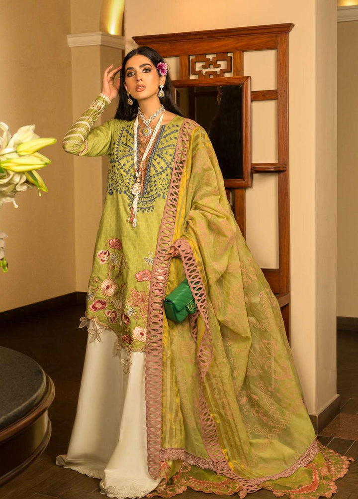 Shiza Hassan Embroidered Lawn Suits Unstitched 3 Piece SH22LEL IVA - Festive Luxury Collection