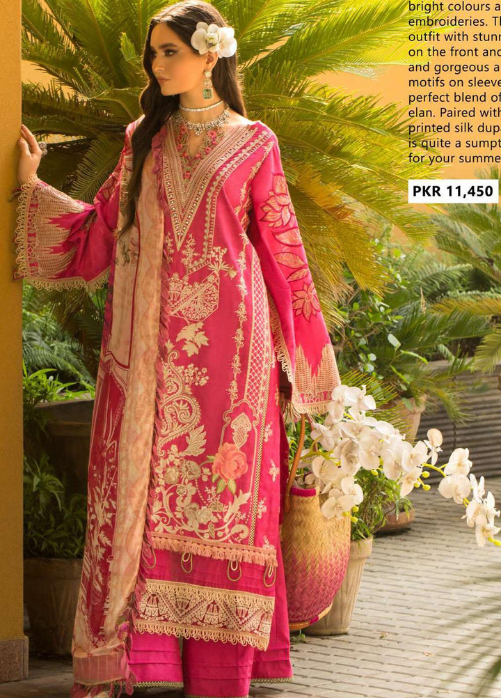 Shiza Hassan Embroidered Lawn Suits Unstitched 3 Piece SH22LEL BLOOM - Festive Luxury Collection