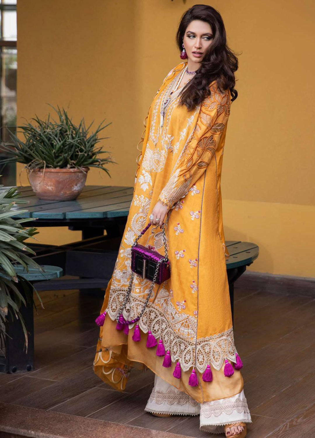 Shiza Hassan Embroidered Lawn Suits Unstitched 3 Piece SH22LEL OPAL - Festive Luxury Collection