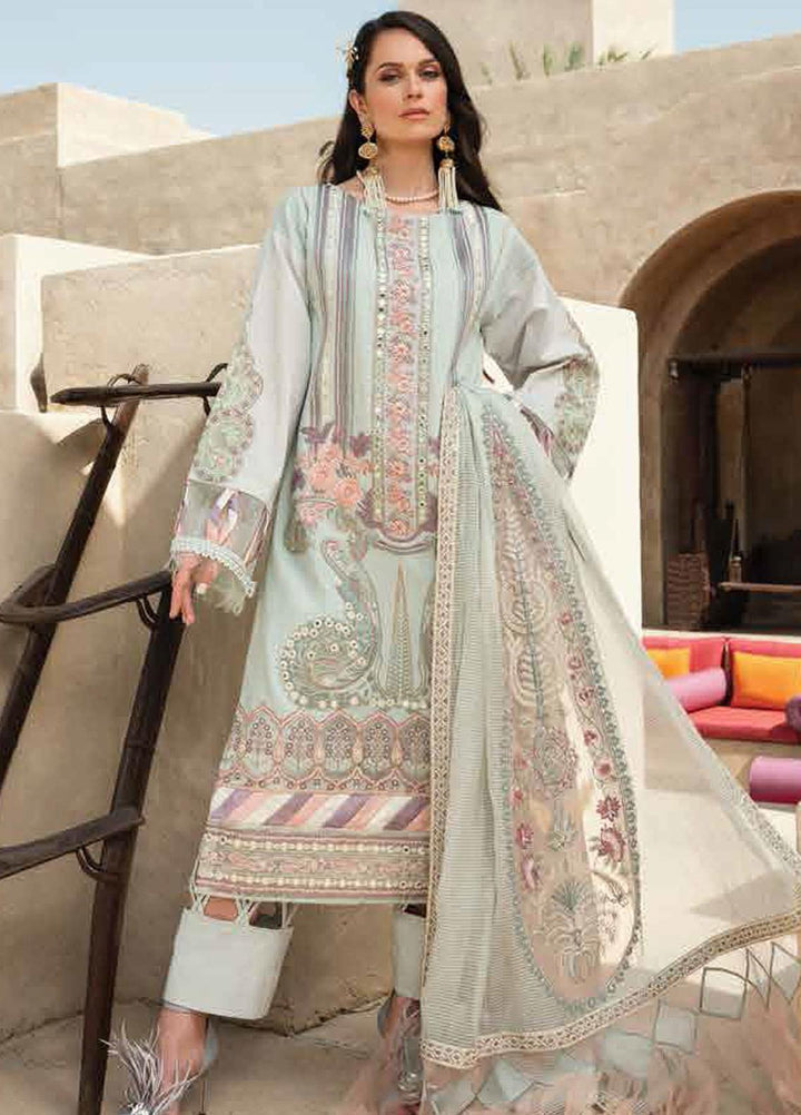 Shiza Hassan Embroidered Lawn Suits Unstitched 3 Piece SH21LL 01-A AARA - Luxury Collection